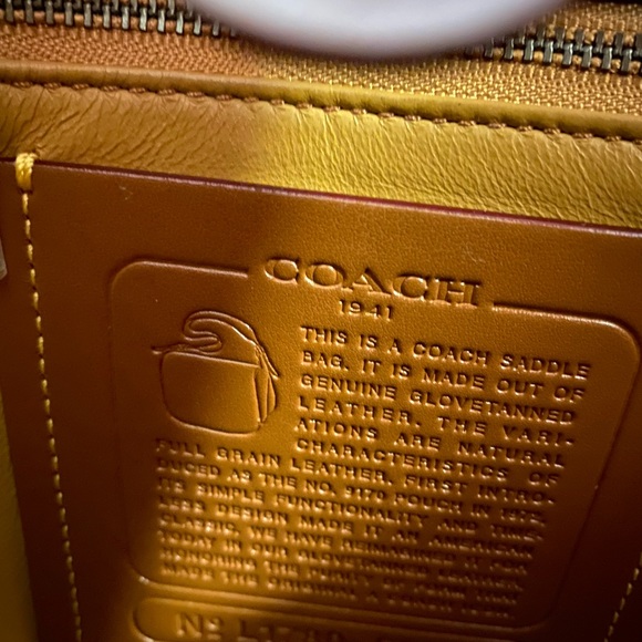 COACH 1941 Saddle 23 Bag Glovetanned Leather White - Picture 7 of 8